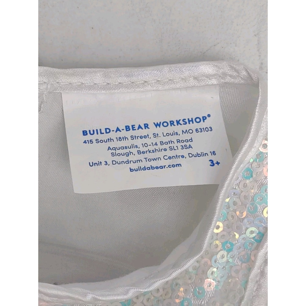 BUILD A BEAR LIGHT UP Fairy Dress Sequin Tulle Push Button Skirt Shoes Wand BAB - Picture 8 of 10